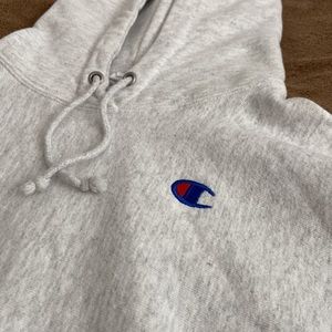 cropped champion hoodie